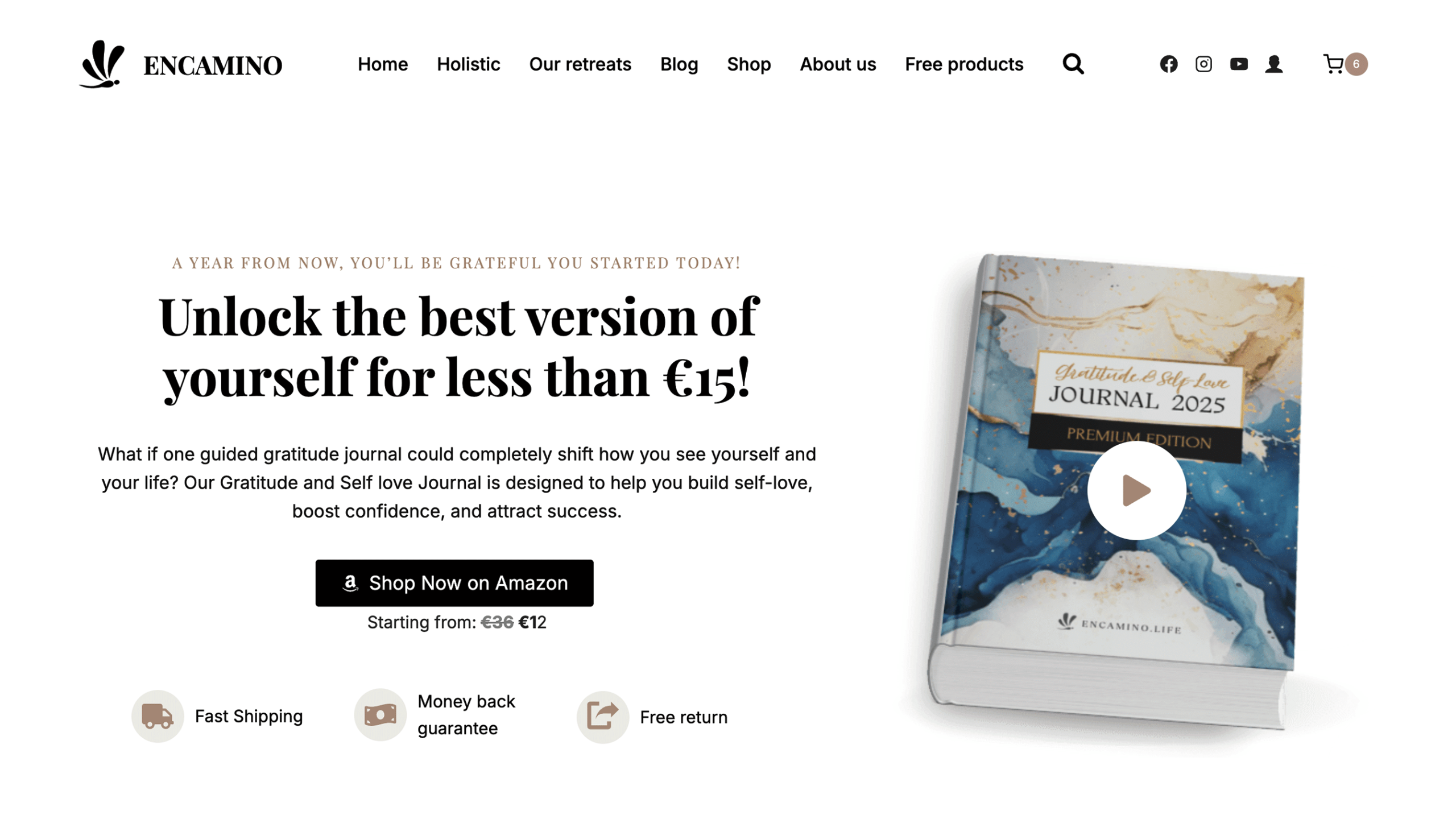 Landingpage für Buchverkauf Guided Gratitude Journal – Landingpage fur ein Amazon Buch edited scaled Landingpage für Buchverkauf auf Amazon
