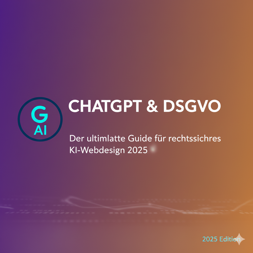 ChatGPT & DSGVO: Der ultimative Guide für rechtssicheres KI-Webdesign 2025