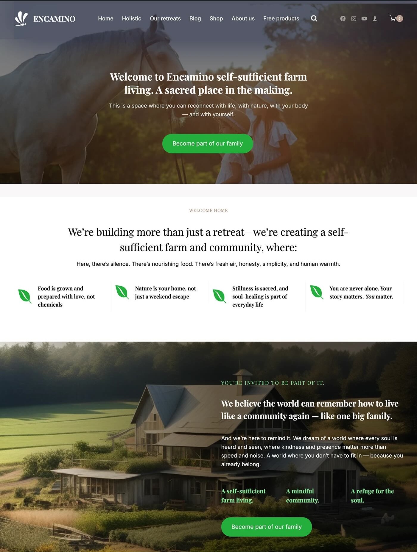 Webdesign für NPOs in Wien: Ein lebendiger digitaler Auftritt für die Encamino Farm